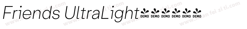 Friends UltraLight字体转换